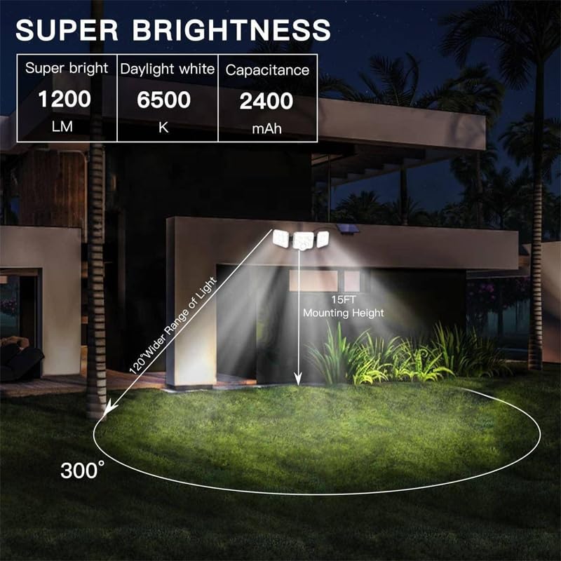 Solar Lights Outdoor with Motion Sensor